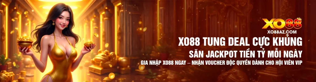 XO88 Tung Deal Cực Khủng: Săn Jackpot Tiền Tỷ Mỗi Ngày Gia Nhập XO88 Ngay – Nhận Voucher Độc Quyền Dành Cho Hội Viên Vip