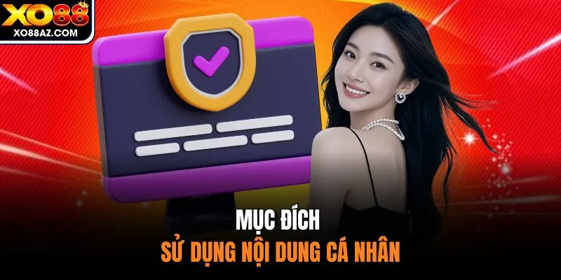 Mục đích sử dụng nội dung cá nhân